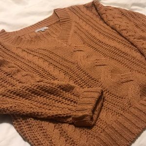 Oversized camel boutique purchased sweater 🧵